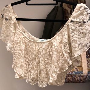 Urban outfitters lace crop top